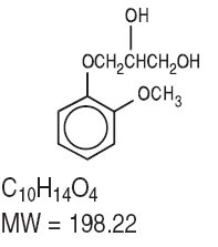 Guaifenesin Structural Formula