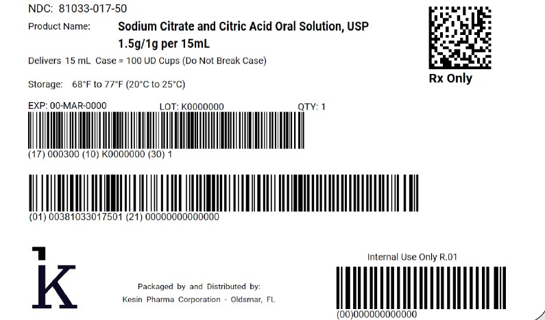 15 mL UD Cup Case Label