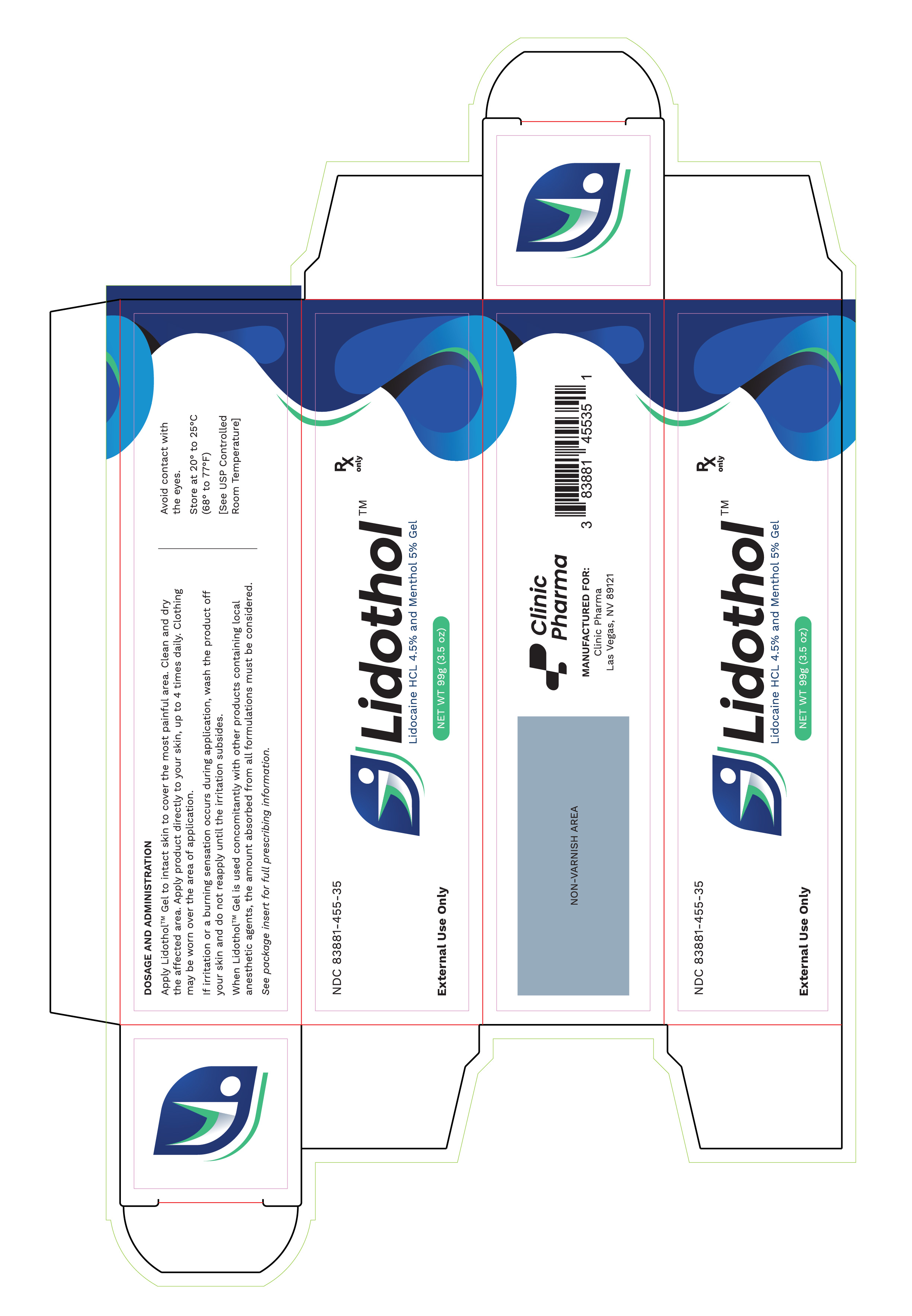 Lidothol Gel Carton Box 