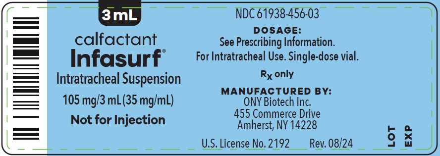 INFASURF (calfactant) Intratracheal Suspension 3 mL label (NDC 61938-456-03)