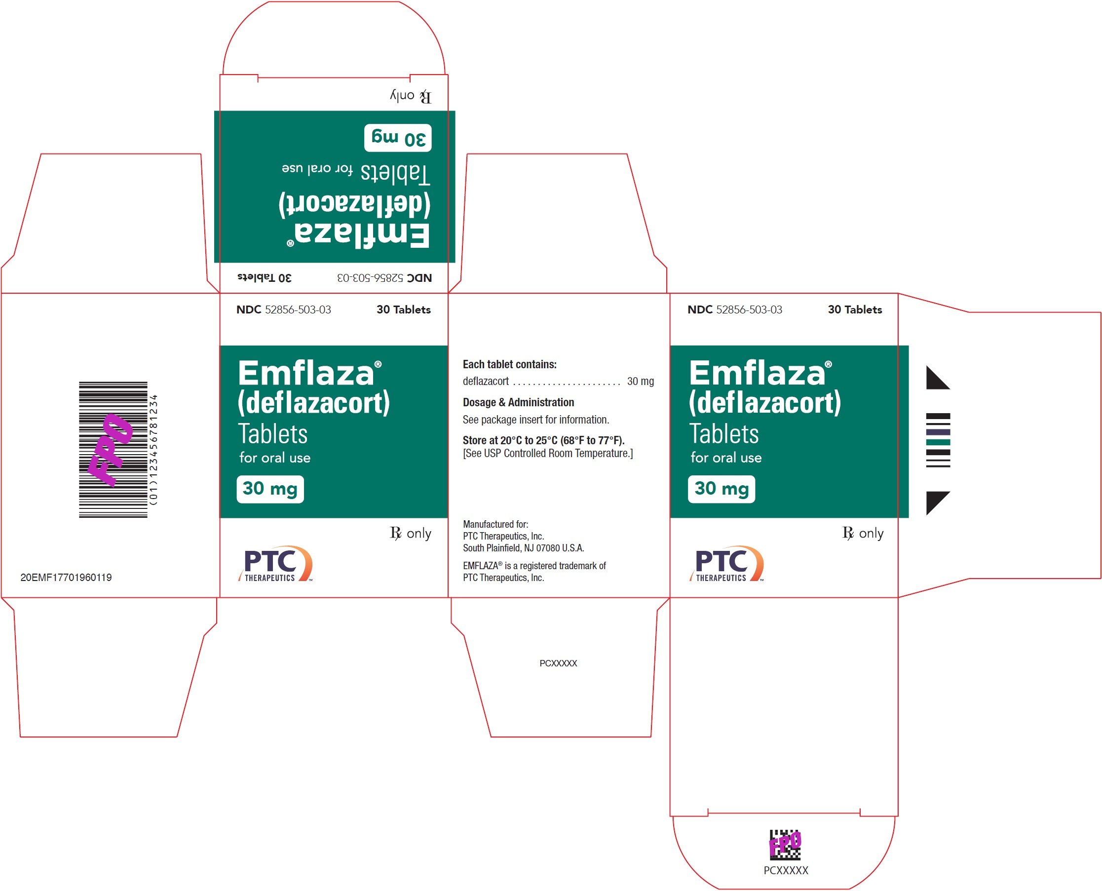 30 mg Tablet 30-Count Carton Label