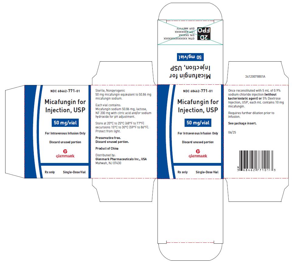 Carton Labeling of Single Vial for Strength 50 mg/vial