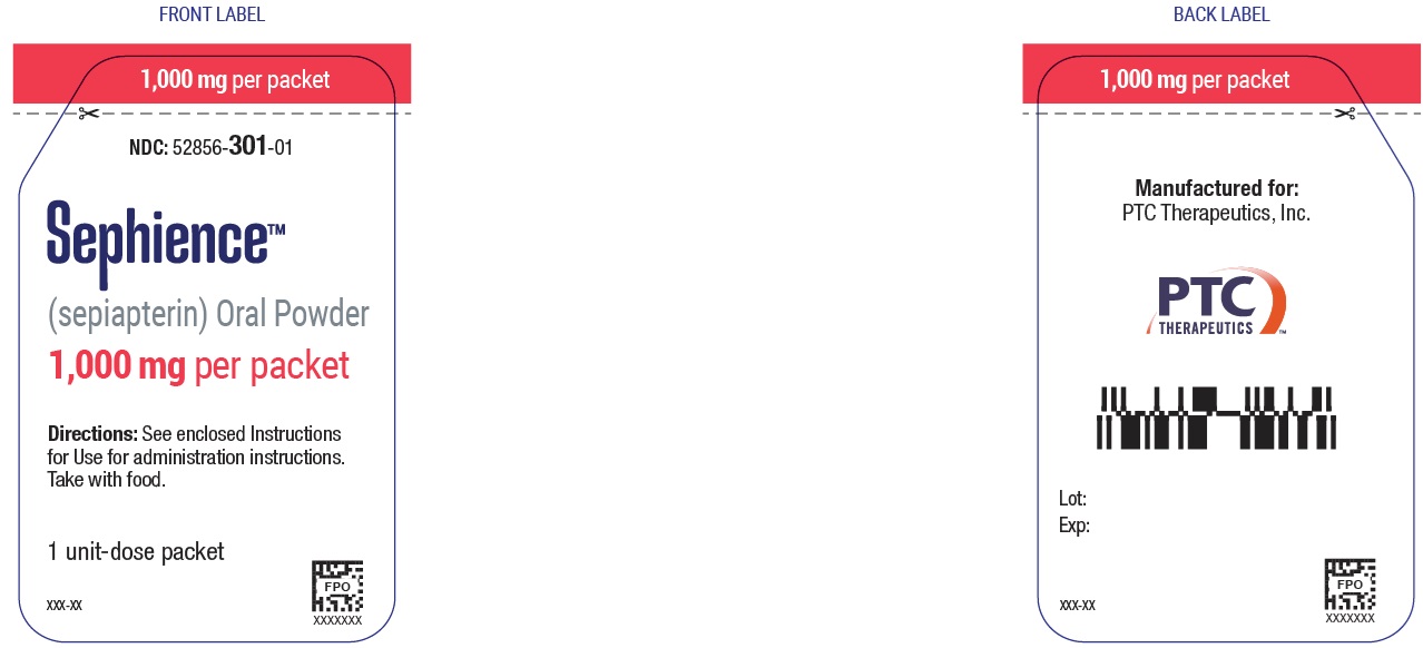 NDC: 52856-301-01 - 1000mg Sachet Label