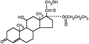 Hydrocortisone Butyrate structural formula