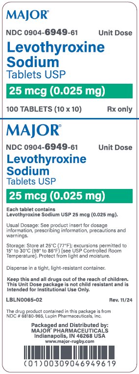 25mcg carton label