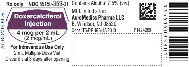 PACKAGE LABEL-PRINCIPAL DISPLAY PANEL-4 mcg per 2 mL (2 mcg/mL) - Container Label