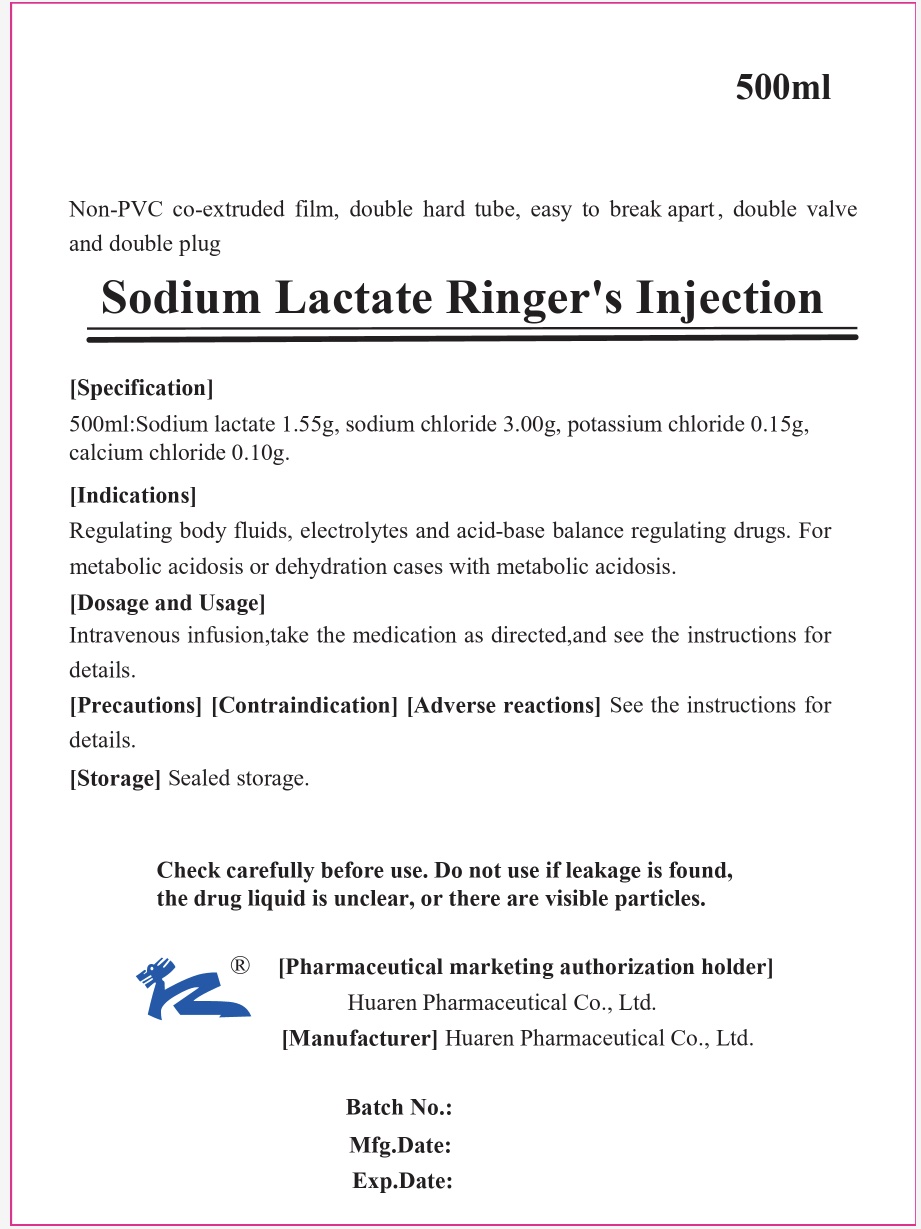 Sodium Lactate Ringer-500 mL Bag 