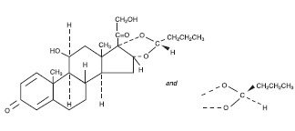 Chemical Structure for Pulmicort Respules