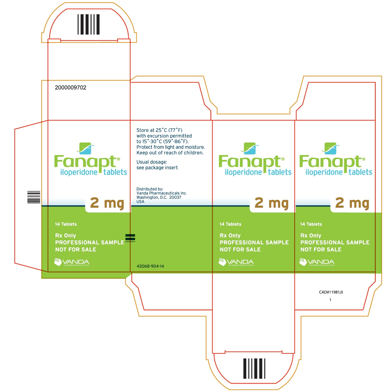 PRINCIPAL DISPLAY PANEL - 2mg carton