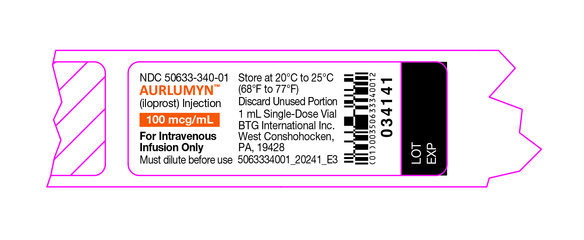 Aurlumyn Vial Label