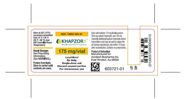 Khapzory 175 mg/vial vial