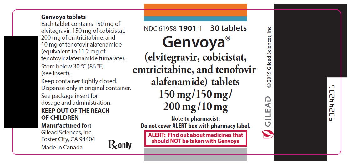 Genvoya - FDA prescribing information, side effects and uses