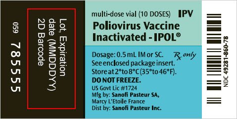 Principal Display Panel - 10 Dose Vial Label