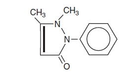 Antipyrine structural formula