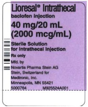 Lioresal Full Prescribing Information