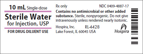 Principal Display Panel - Sterile Water Label