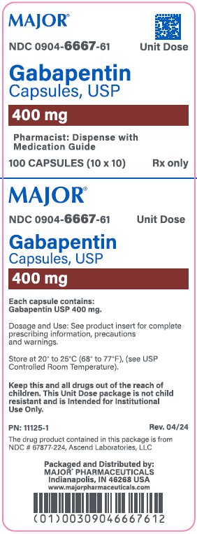 400mg carton label