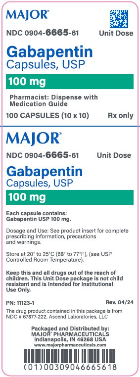 100mg carton label