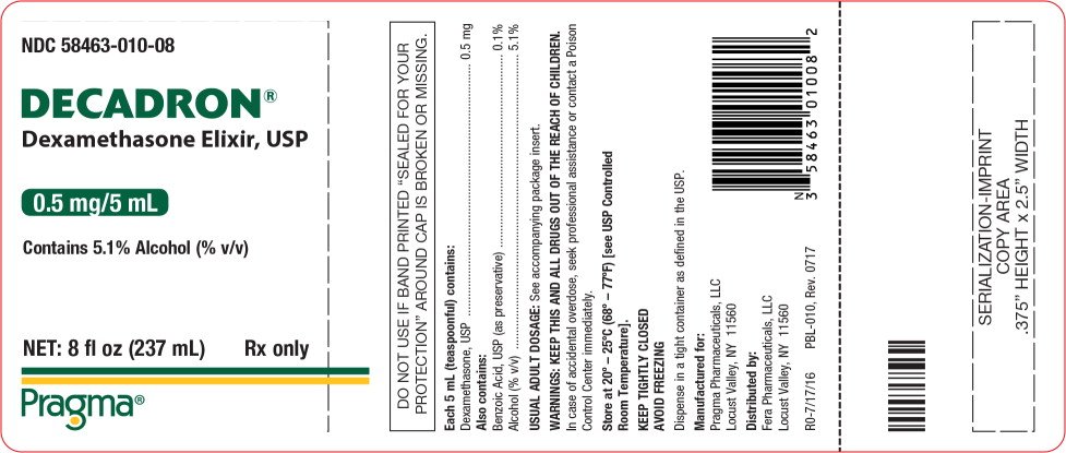 Principal Display Panel - Decadron Bottle Label
