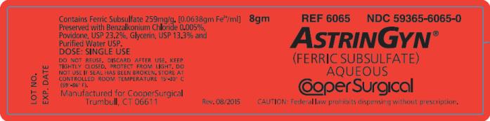 PRINCIPAL DISPLAY PANEL
8gm       NDC 59365-6065-0
AstrinGyn ®
(Ferric Subsulfate)
Aqueous
