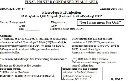 FDOPA Vial Label