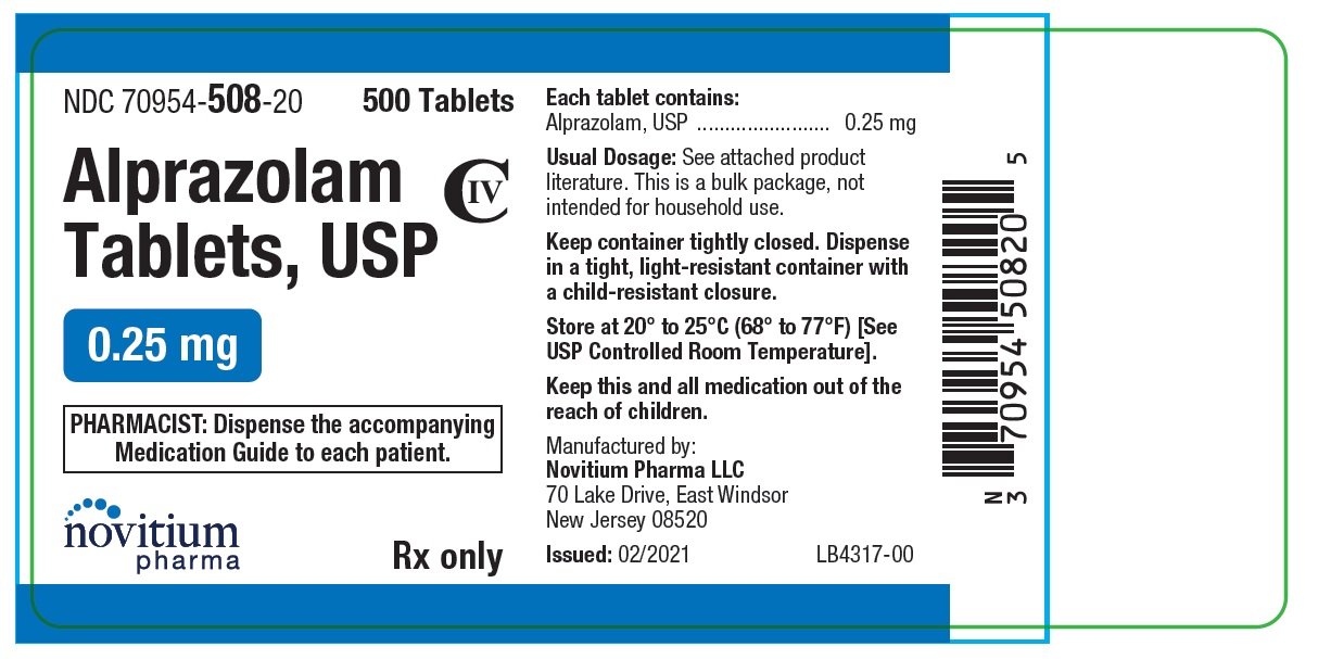 Alprazolam Package Insert