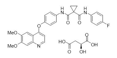 image of chemical structure of CABOMETYX