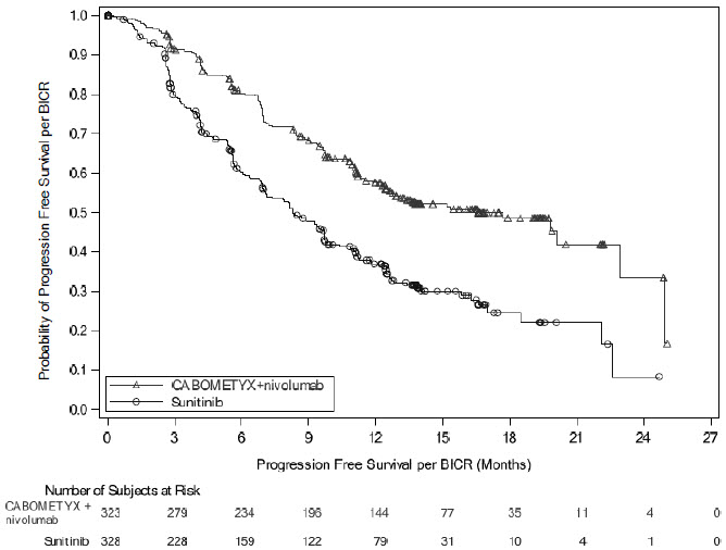 image of Kaplan-Meier Curve of Progression-Free Survival in CHECKMATE-9ER