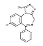 alprazolam structural formula