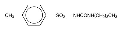 Tolbutamide Structural Formula