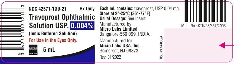 Travoprost Ophthalmic Solution - FDA prescribing information, side ...