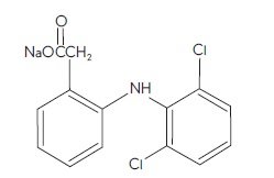 Diclofenac Sodium (structural formula)