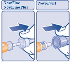 Figure F: Pull off outer needle cap.