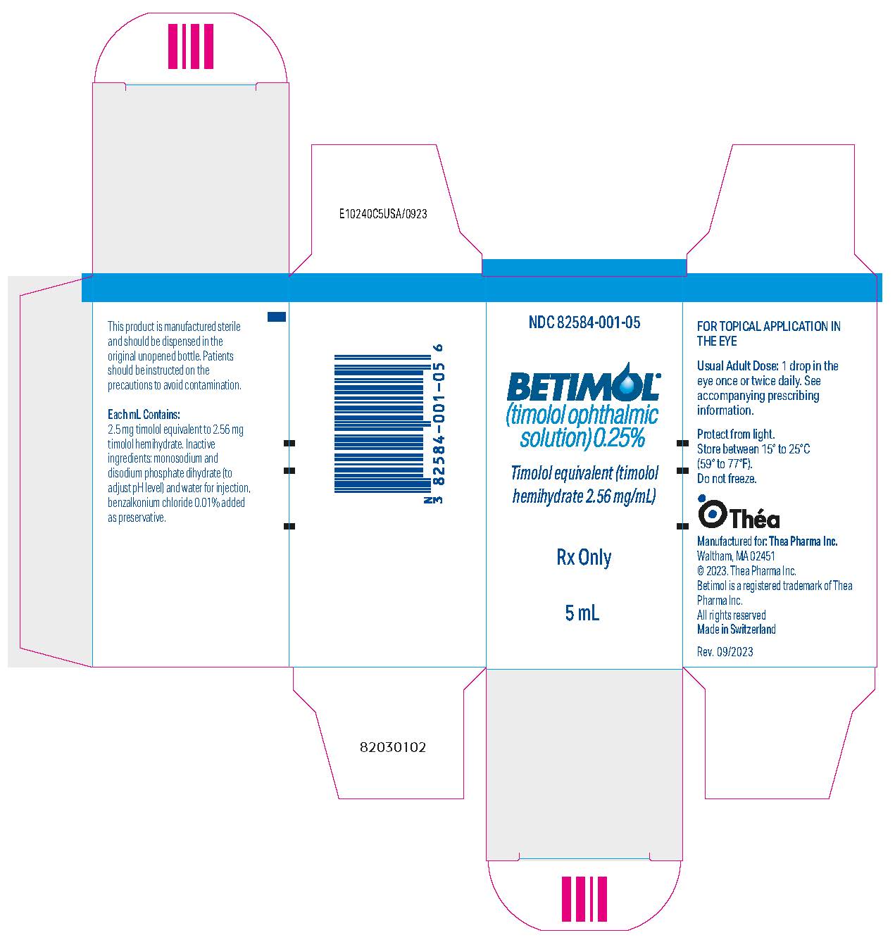 PRINCIPAL DISPLAY PANEL - 5 mL Bottle Carton