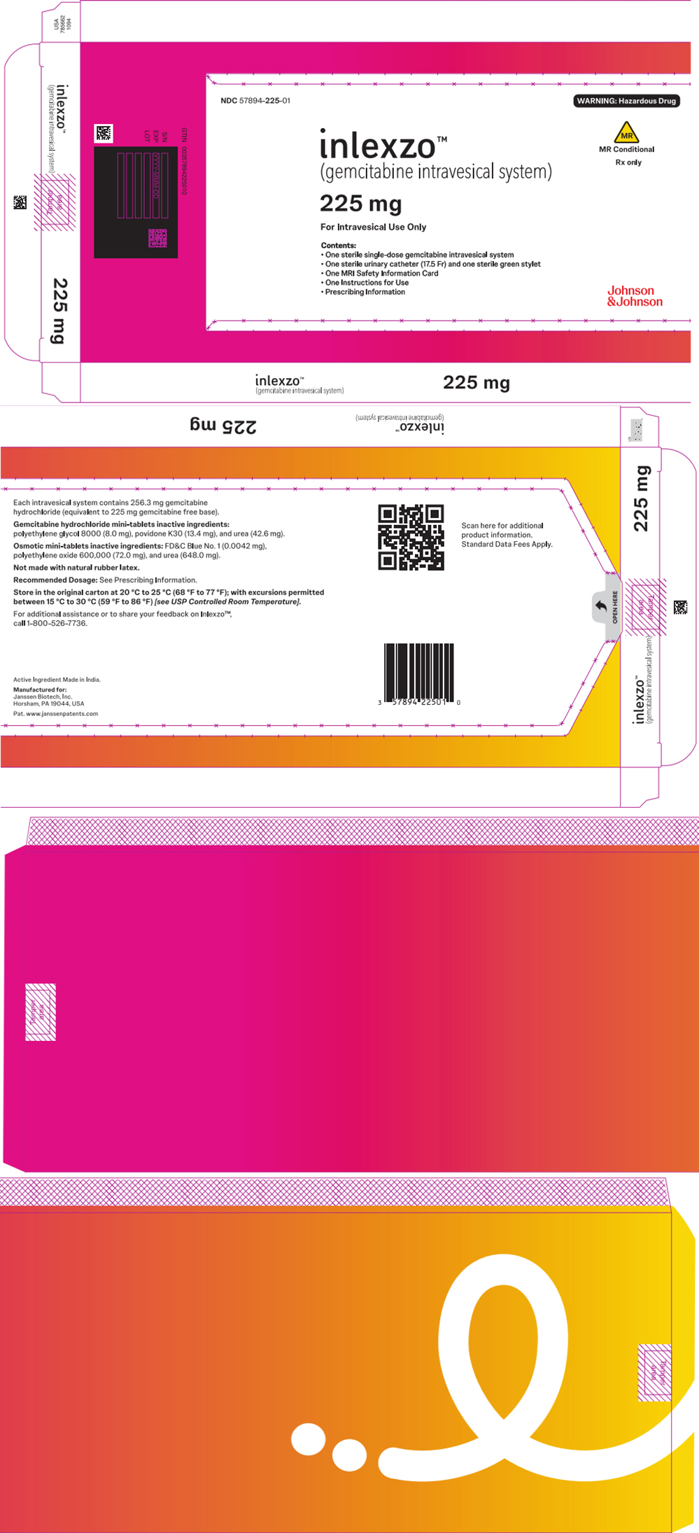 PRINCIPAL DISPLAY PANEL - 225 mg Intravesical System Box