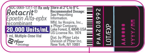 PRINCIPAL DISPLAY PANEL - 20,000 Units/mL Vial Label