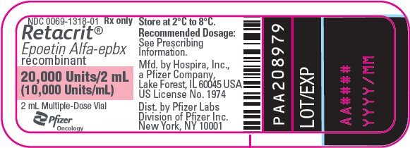 PRINCIPAL DISPLAY PANEL - 20,000 Units/2 mL Vial Label