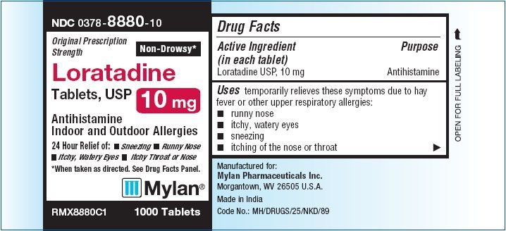 Loratadine Tablets 10 mg Bottles Front First Layer 