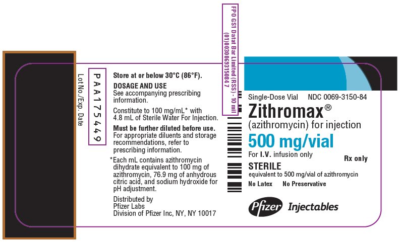 PRINCIPAL DISPLAY PANEL - 500 mg Vial Label