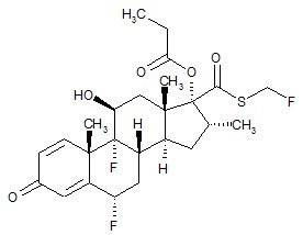 Fluticasone Propionate Structural Formula