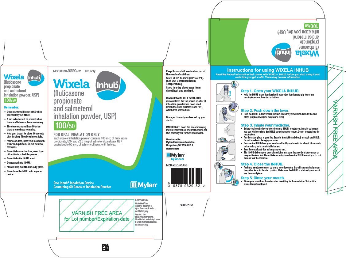 Wixela Inhalation Powder 100/50 Carton Label