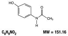 Acetaminophen Component Chemical Structure