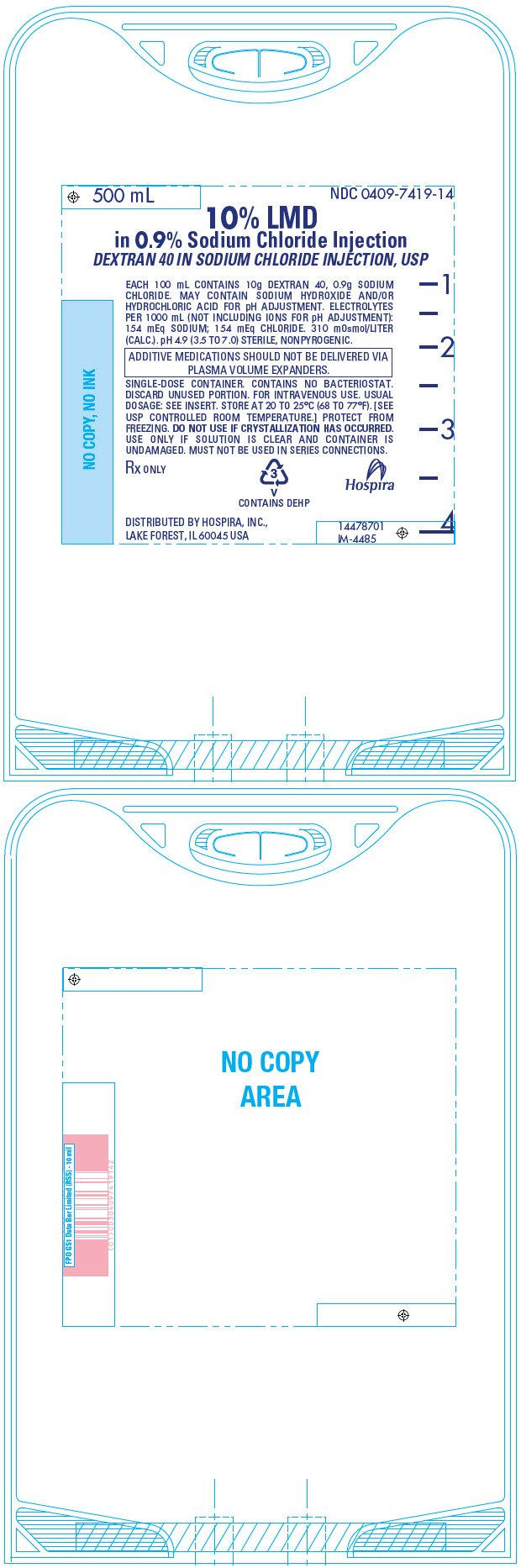 PRINCIPAL DISPLAY PANEL - 500 mL Bag - 7419