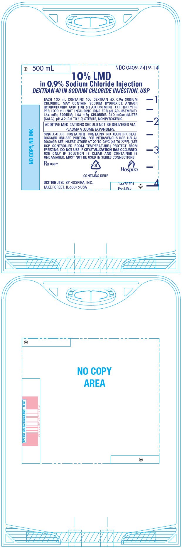 PRINCIPAL DISPLAY PANEL - 500 mL Bag - 7419