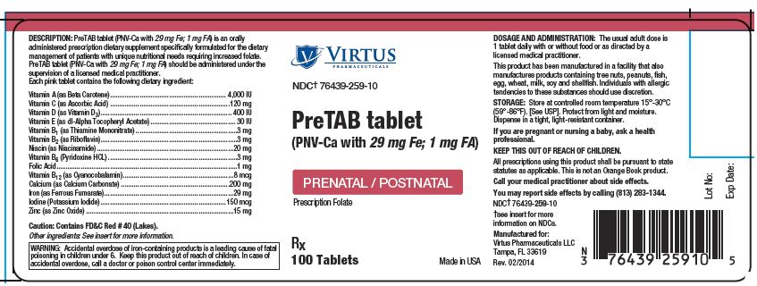 Pretab Tablets Fda Prescribing Information Side Effects And Uses Pretab Tablets Fda Prescribing Information Side Effects And Uses