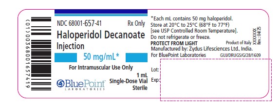 Haloperidol 50mg/ml 1ml vial label