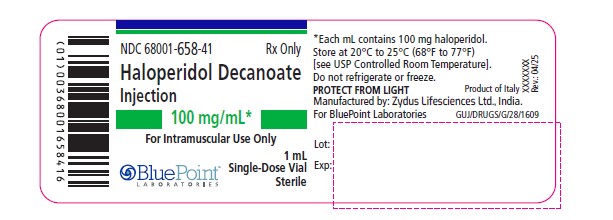 Haloperidol Injeciton 100mg/ml 1 ml vial label