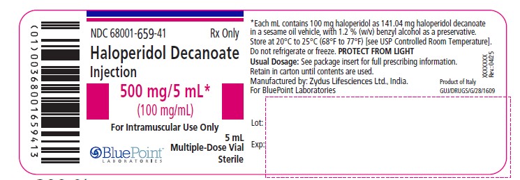 Haloperidol 500mg per 5 ml multi dose label