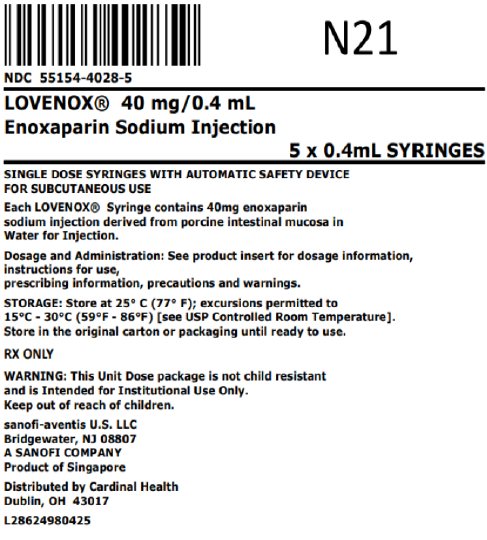 40mg/0.4mL bag label