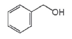 Chemical structure of benzyl alcohol 